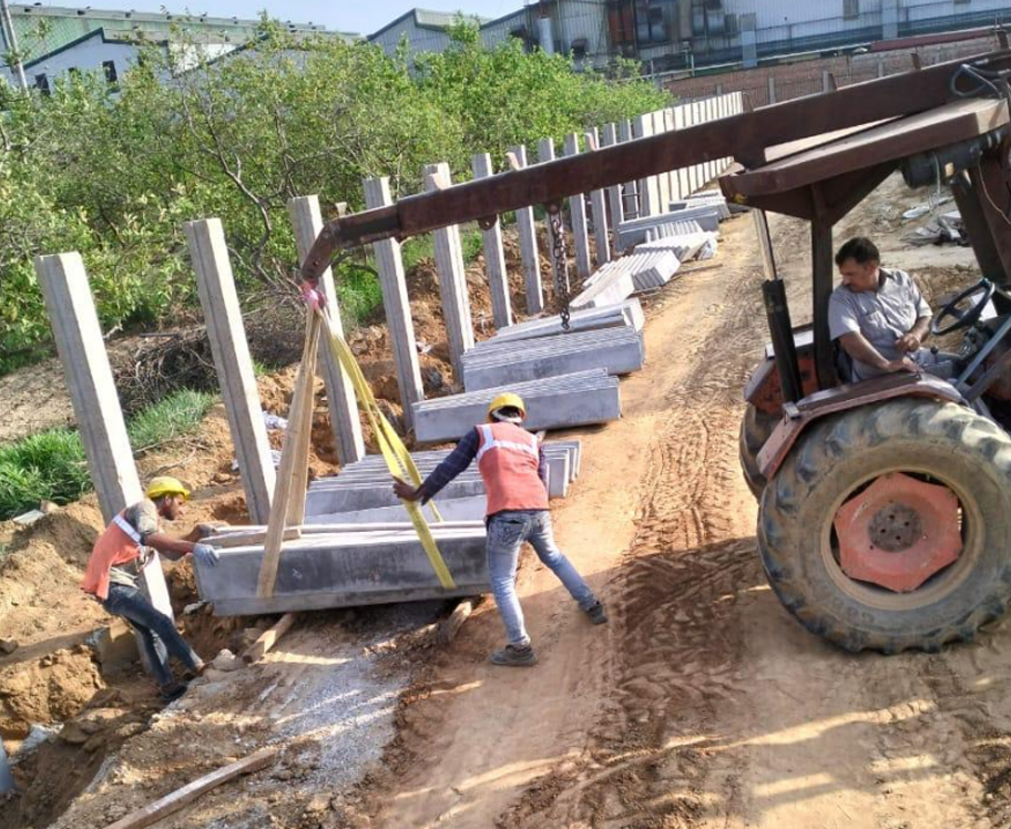 Reinforced Precast Concrete Heavy-Duty Boundary Wall System