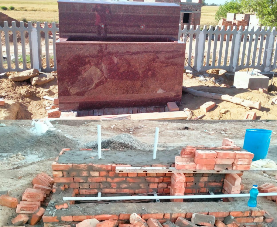 RCC Drinking Water Distribution Booth with Plumbing Integration
